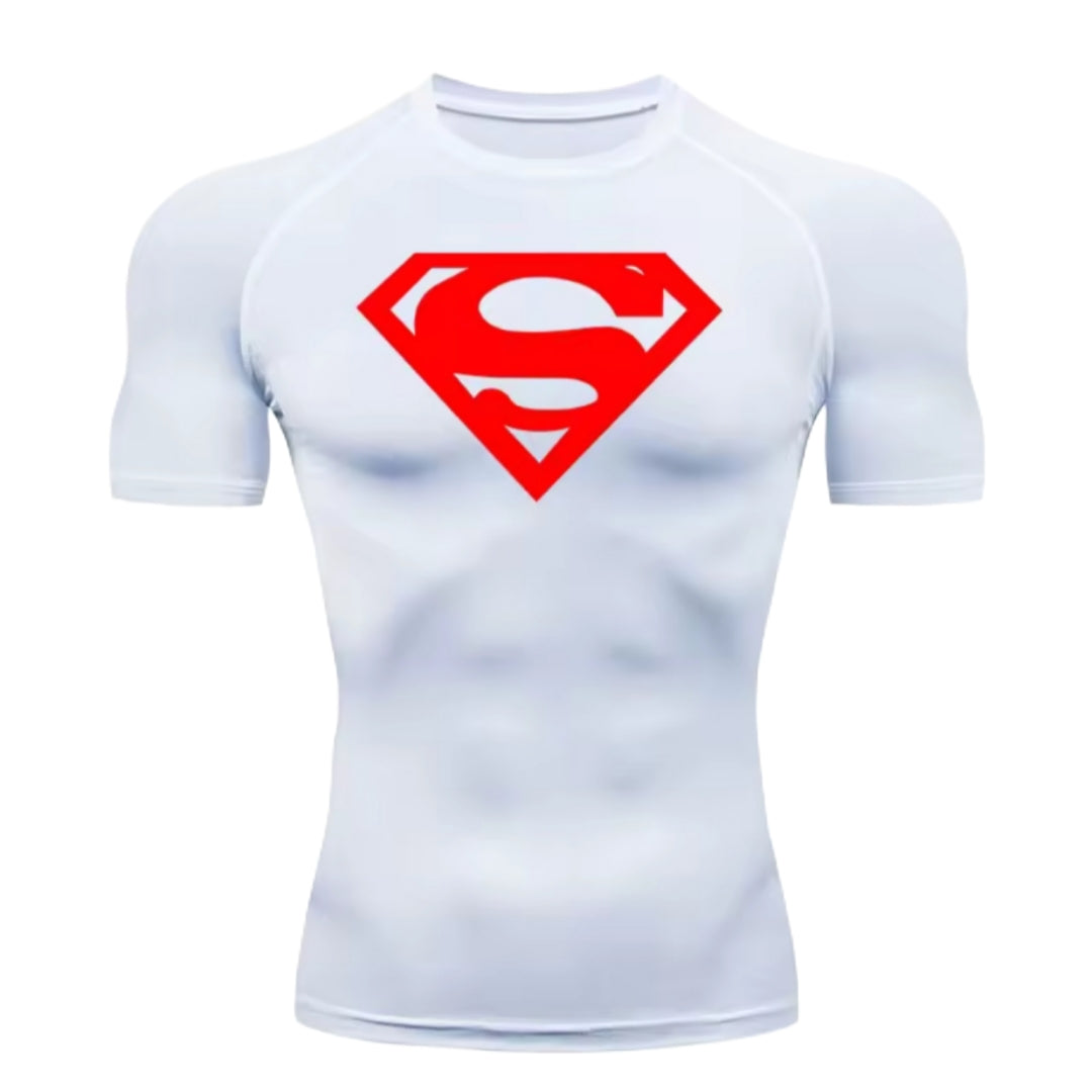 Superman Men’s Compression Rash Guard T-Shirt