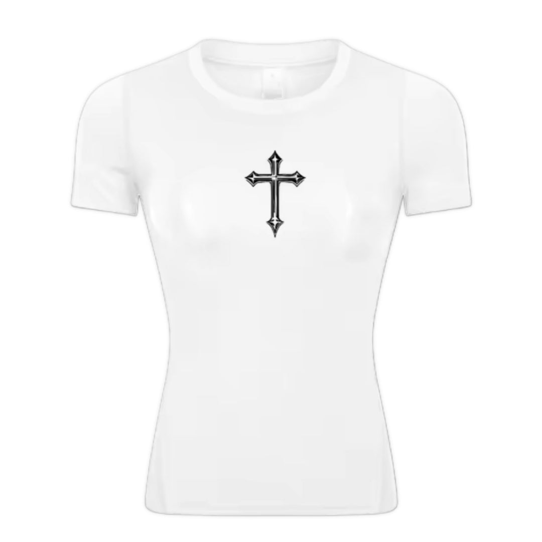 Cross Women’s Compression Rash Guard T-Shirt