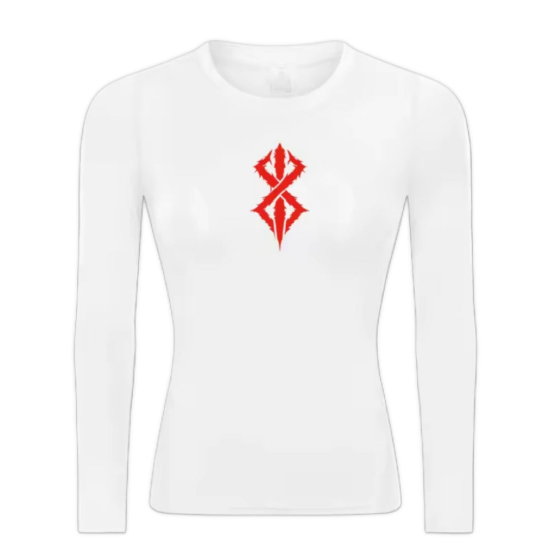 Berserk Brand of Sacrifice Women’s Compression Rash Guard Long Sleeve
