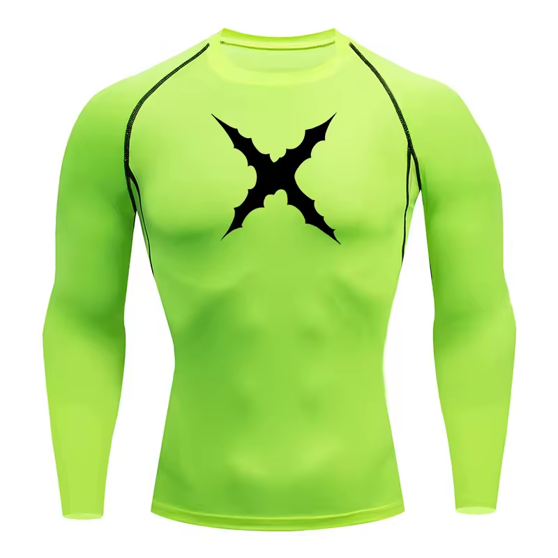 Straw Hat Men’s Compression Rash Guard Long Sleeve