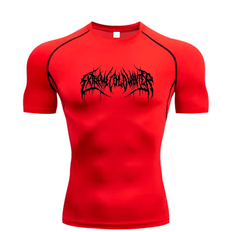Scribble Men’s Compression Rash Guard T-Shirt