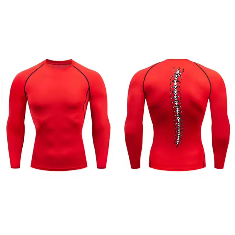 Centipede Men’s Compression Rash Guard Long Sleeve