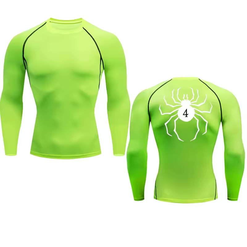 Spider-Man 4 Men’s Compression Rash Guard Long Sleeve