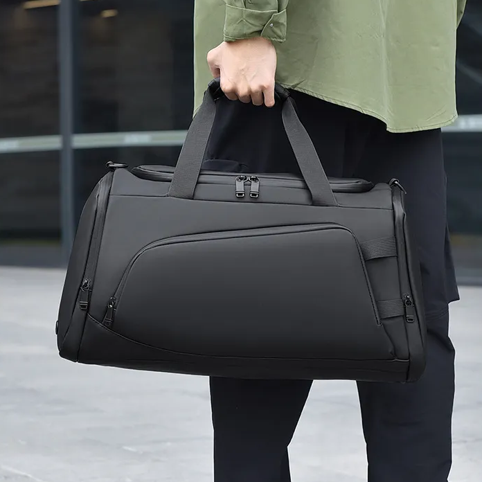 Black Waterproof Gym Bag