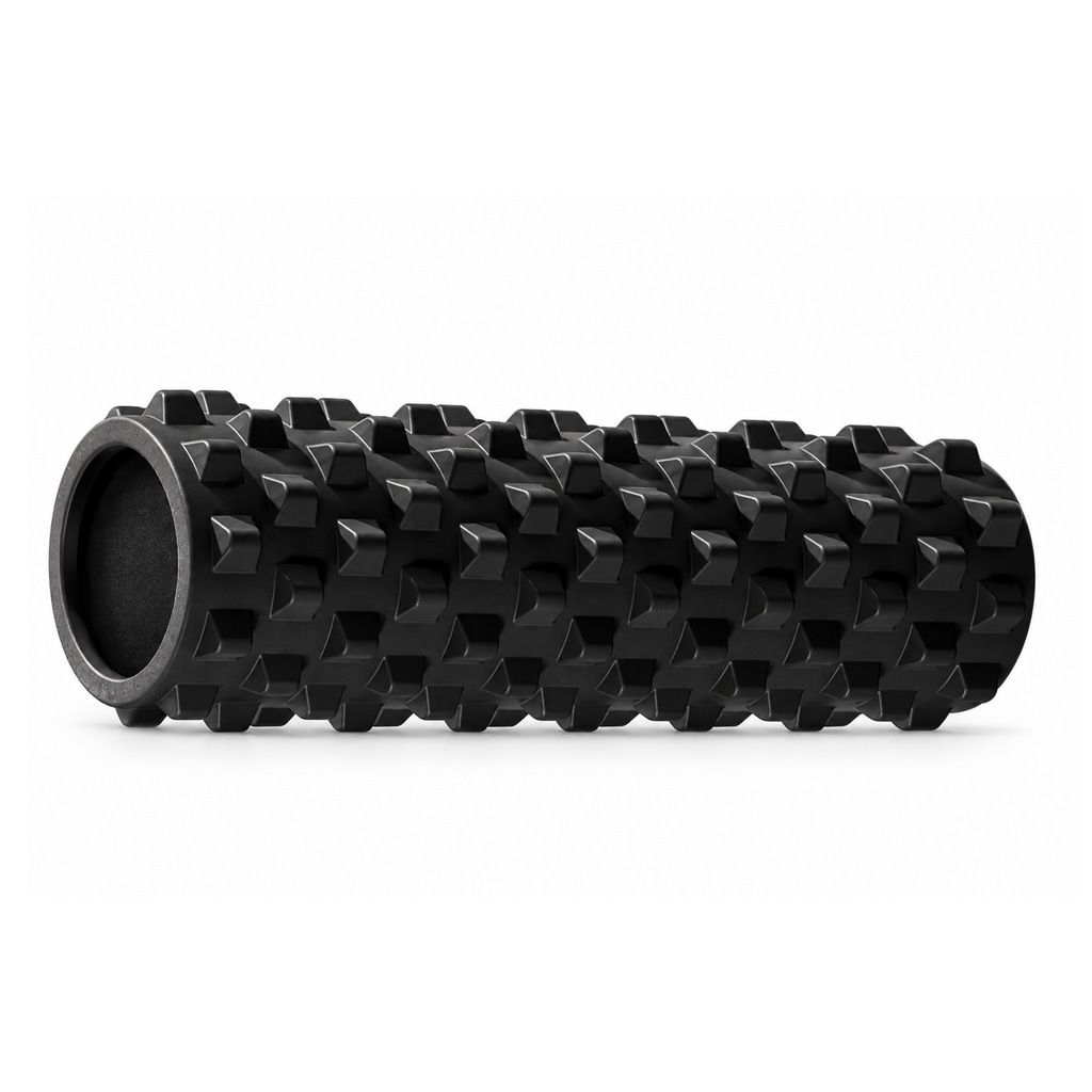 Black Back Roller – 45cm EVA Foam Muscle Massage Roller for Fitness & Recovery