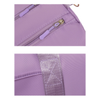 Purple Women's Water-Resistant Sports Duffel Bag – Stylish Gym & Travel Bag with Shoe Compartment