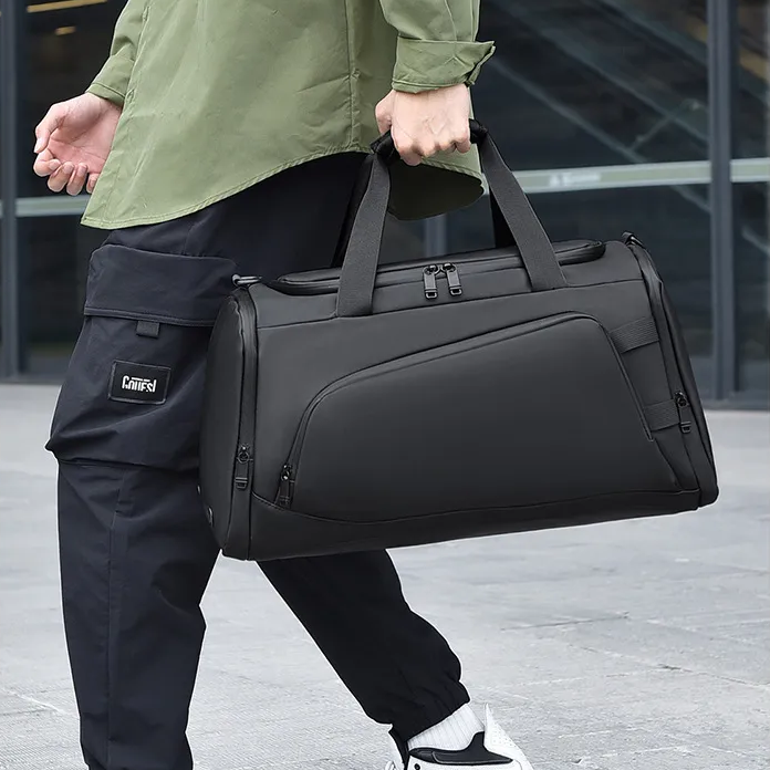 Black Waterproof Gym Bag