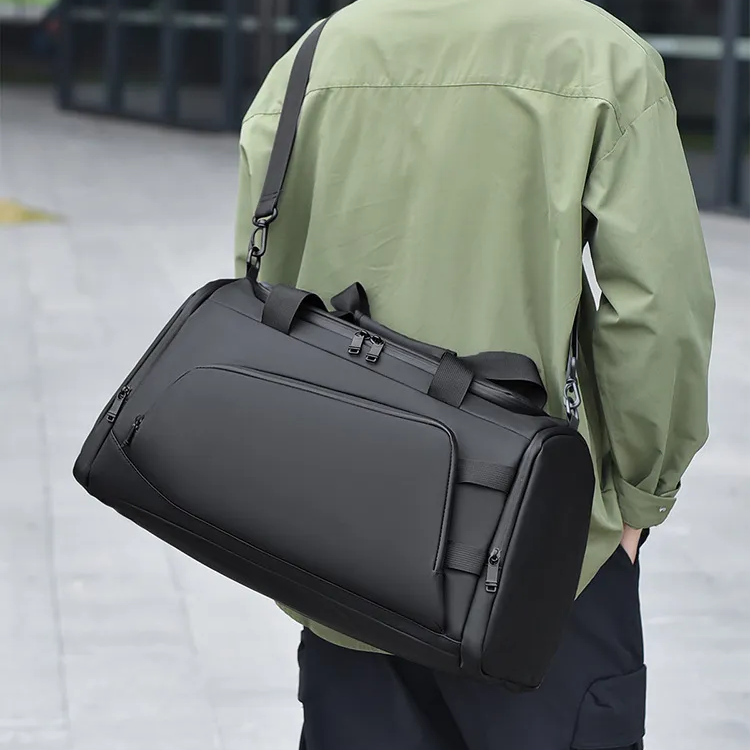Black Waterproof Gym Bag