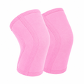 Pink 7mm Neoprene Knee Sleeves – Heavy Duty Knee Support for Powerlifting & Strength Training
