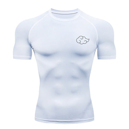 Akatsuki Compression T-Shirt | Naruto Anime Gym Wear | Breathable Workout Shirt
