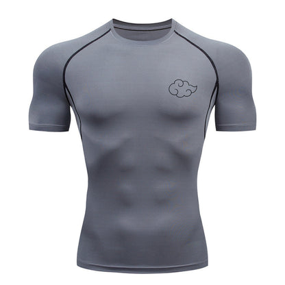 Akatsuki Compression T-Shirt | Naruto Anime Gym Wear | Breathable Workout Shirt