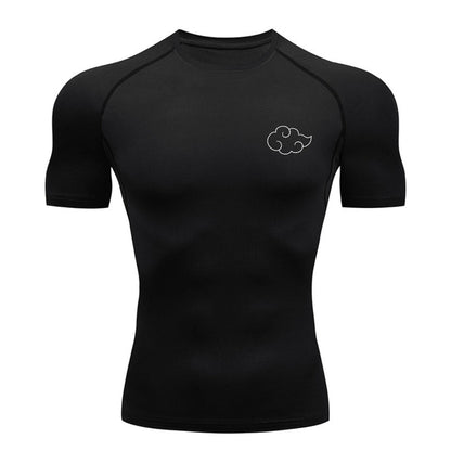 Akatsuki Compression T-Shirt | Naruto Anime Gym Wear | Breathable Workout Shirt
