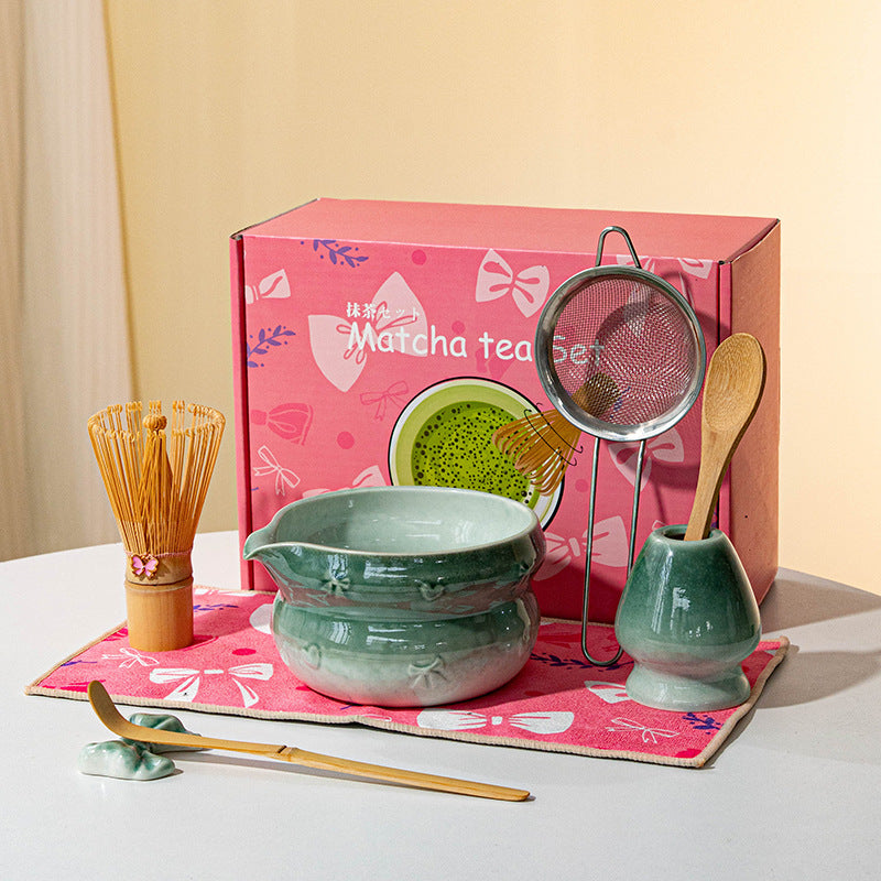 Matcha Set - 8-Piece Gift Kit with Whisk & Chawan