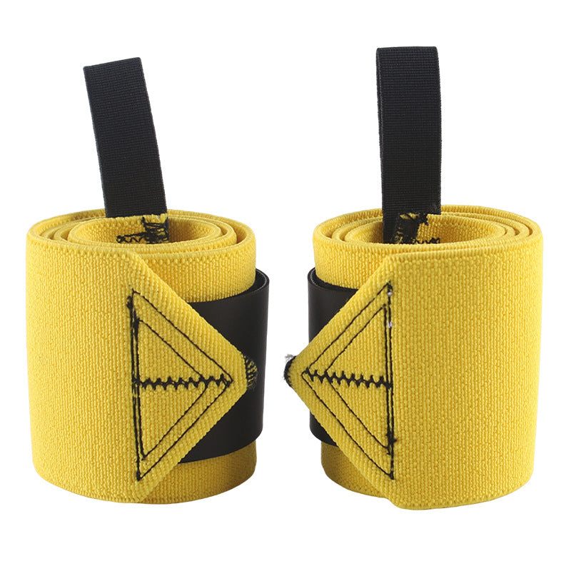 Yellow Wrist Wraps – Heavy Duty Wrist Support for Weightlifting & Strength Training