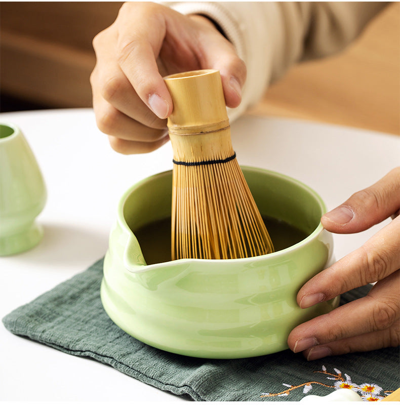 Matcha Set - 8-Piece Gift Kit with Whisk & Chawan (White Packaging)