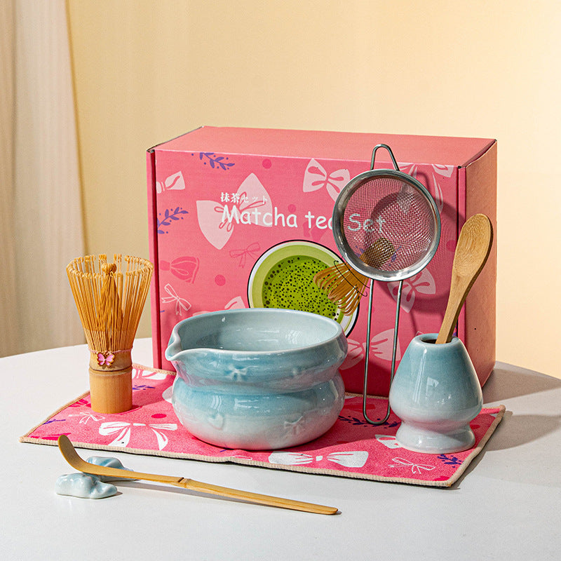 Matcha Set - 8-Piece Gift Kit with Whisk & Chawan