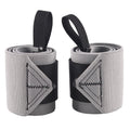 Light Grey Wrist Wraps – Heavy Duty Wrist Support for Weightlifting & Strength Training