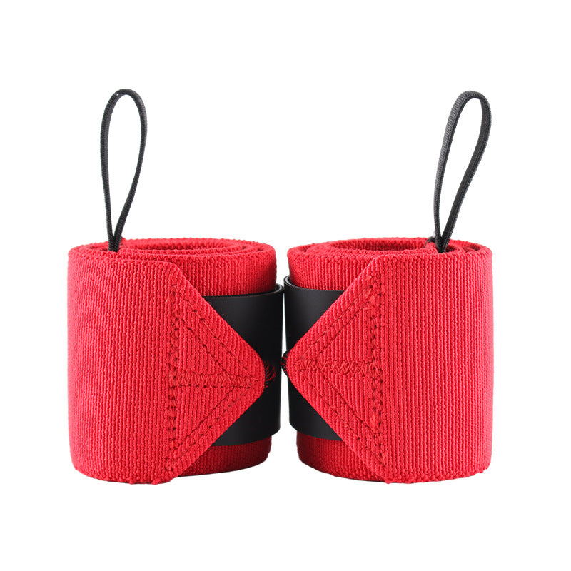 Red Wrist Wraps – Heavy Duty Wrist Support for Weightlifting & Strength Training