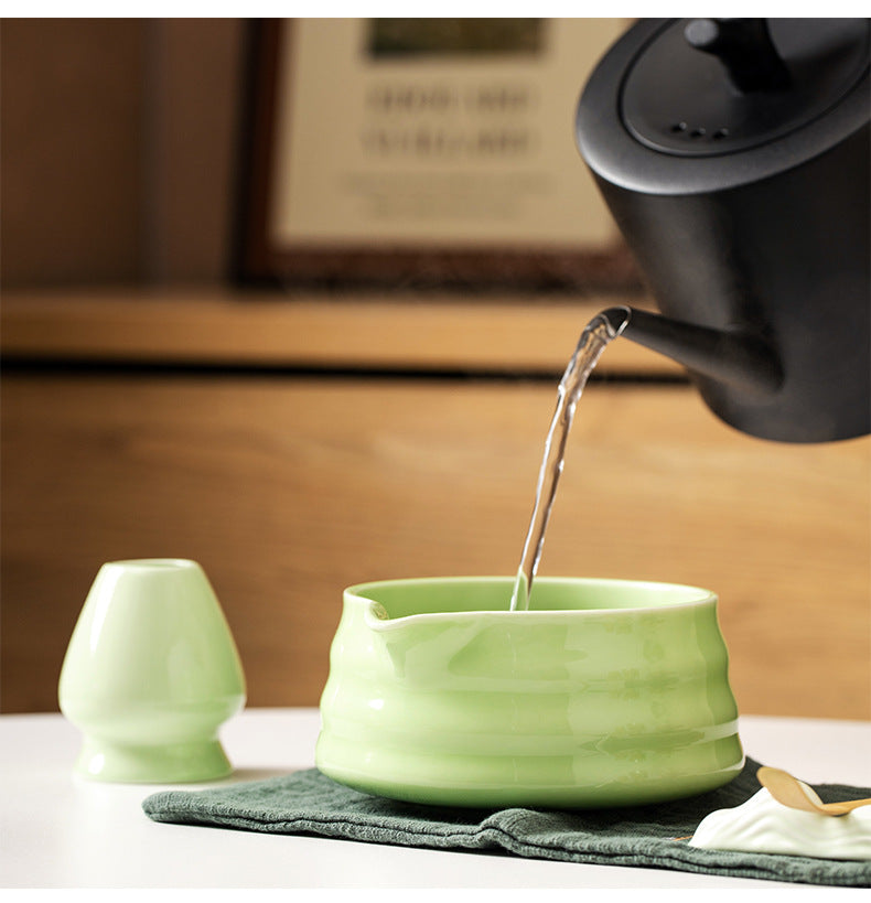 Matcha Set - 8-Piece Gift Kit with Whisk & Chawan (White Packaging)