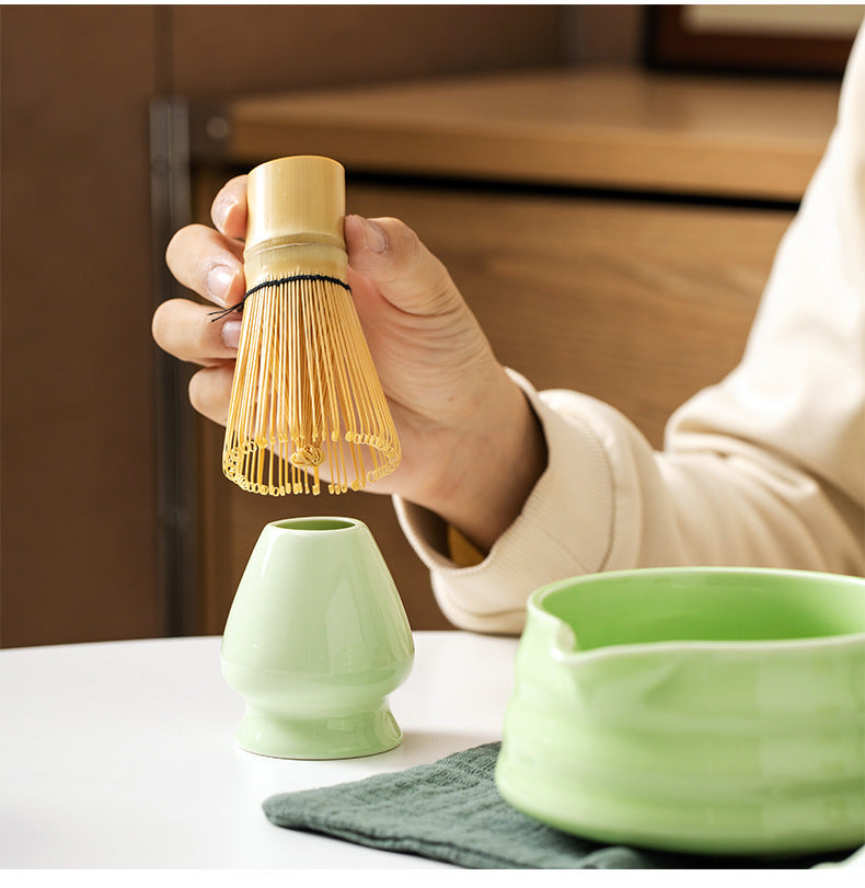Matcha Set - 8-Piece Gift Kit with Whisk & Chawan (White Packaging)