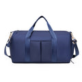 Blue Women's Water-Resistant Sports Duffel Bag – Stylish Gym & Travel Bag with Shoe Compartment