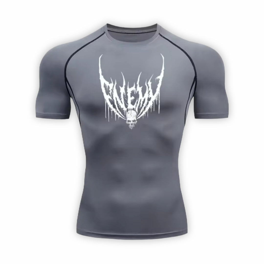 Enemy Compression T-Shirt | Anime Gym Wear | Breathable Workout Shirt