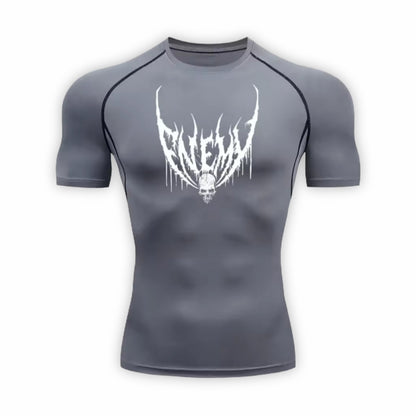 Enemy Compression T-Shirt | Anime Gym Wear | Breathable Workout Shirt
