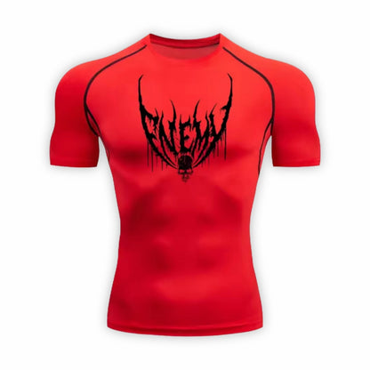 Enemy Compression T-Shirt | Anime Gym Wear | Breathable Workout Shirt