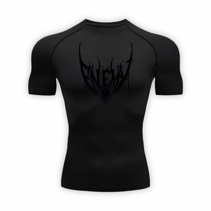 Enemy Compression T-Shirt | Anime Gym Wear | Breathable Workout Shirt