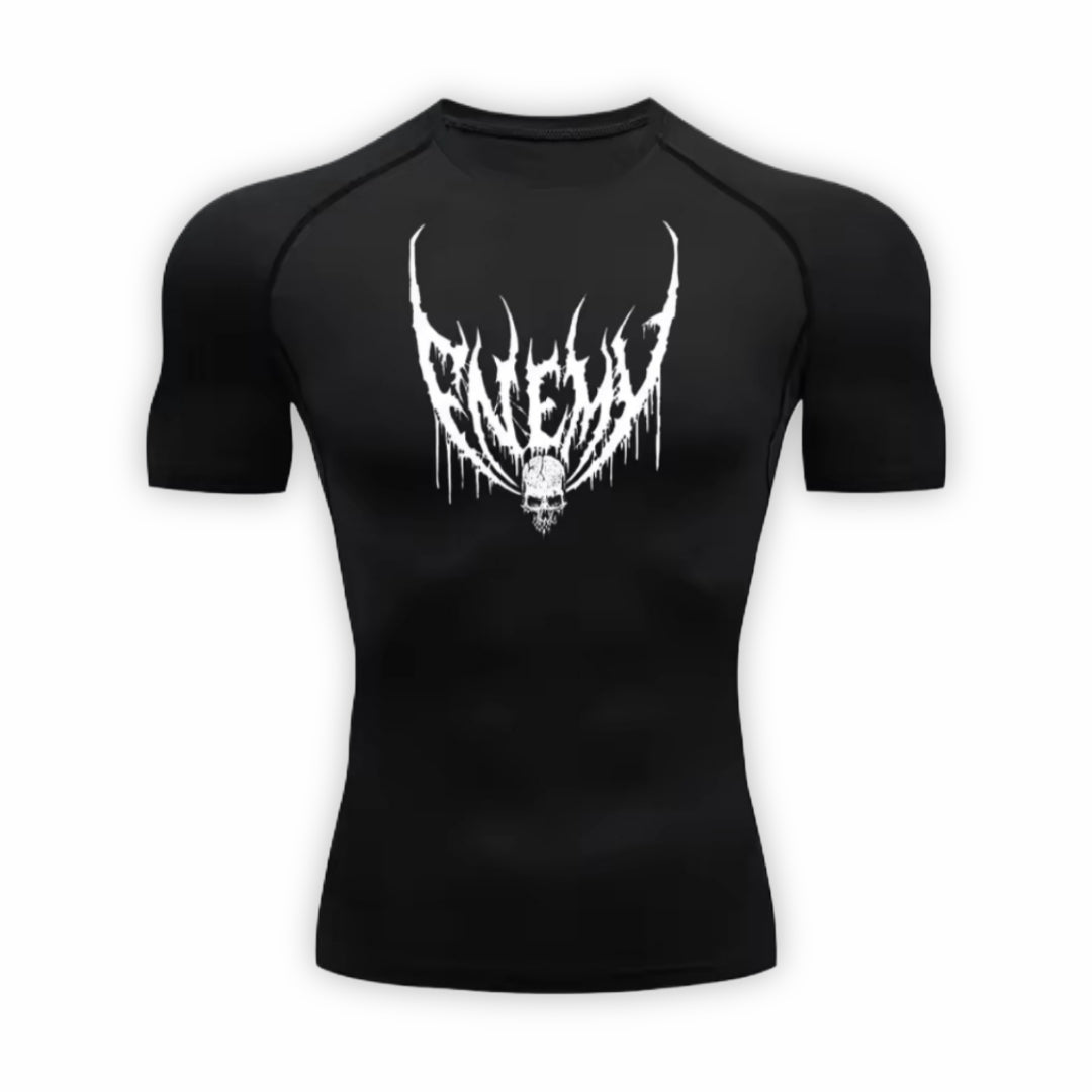 Enemy Compression T-Shirt | Anime Gym Wear | Breathable Workout Shirt