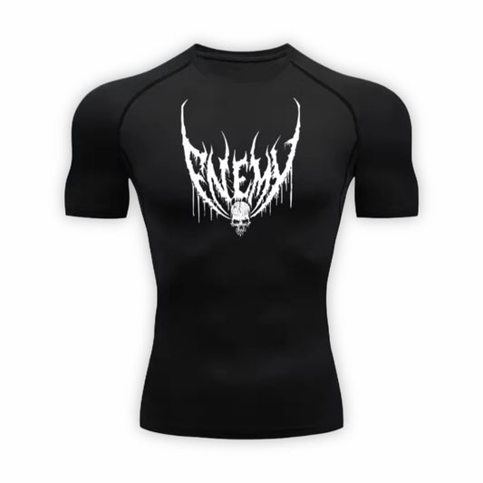 Enemy Compression T-Shirt | Anime Gym Wear | Breathable Workout Shirt