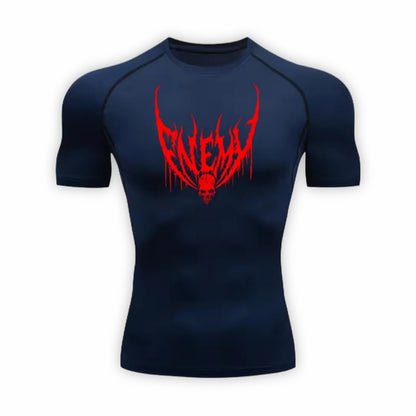 Enemy Compression T-Shirt | Anime Gym Wear | Breathable Workout Shirt