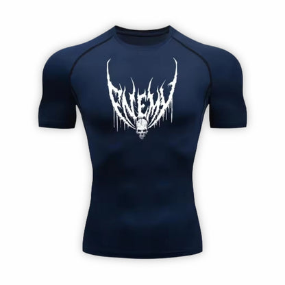 Enemy Compression T-Shirt | Anime Gym Wear | Breathable Workout Shirt