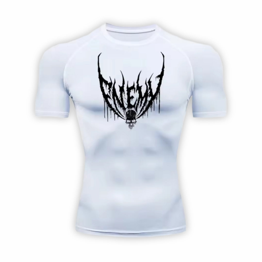 Enemy Compression T-Shirt | Anime Gym Wear | Breathable Workout Shirt