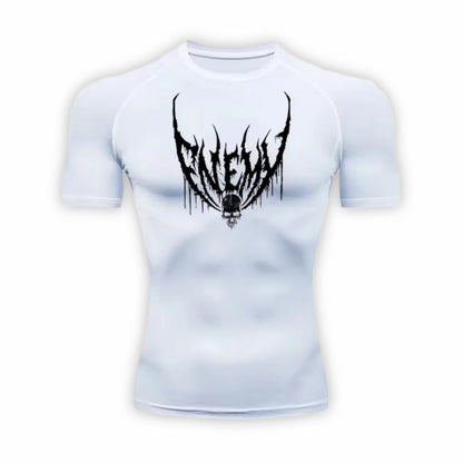 Enemy Compression T-Shirt | Anime Gym Wear | Breathable Workout Shirt