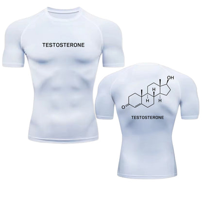 TEST Formula Compression T-Shirt — Gym Wear with Powerful Molecule Design