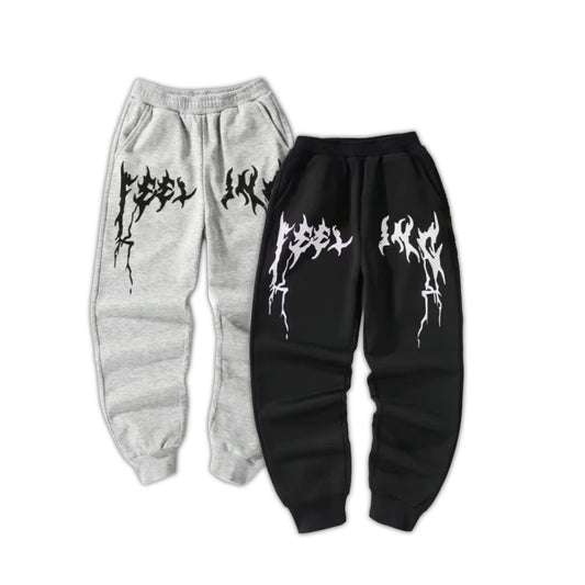 Lightning Blaze Joggers | Microfleece | Warm Anime-Inspired Joggers | Insulated Performance Pants