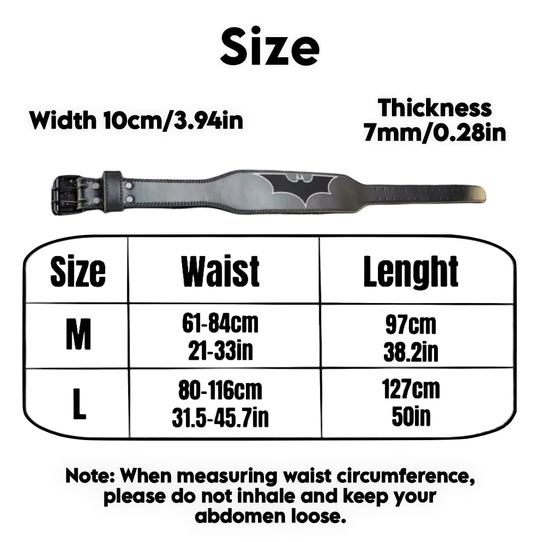 Batman Powerlifting Belt | Gym Wear | Durable Support for Heavy Lift