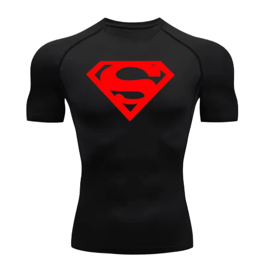 Superman Men’s Compression Rash Guard T-Shirt