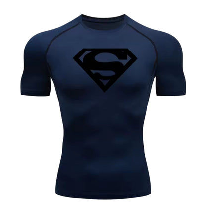 Superman Men’s Compression Rash Guard T-Shirt