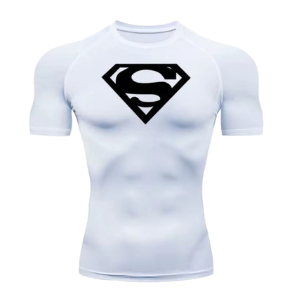Superman Men’s Compression Rash Guard T-Shirt