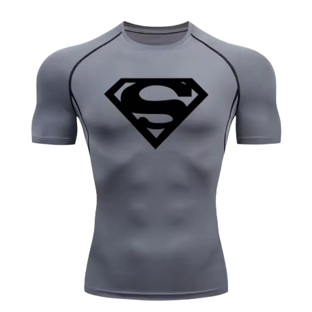 Superman Men’s Compression Rash Guard T-Shirt