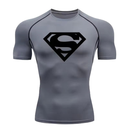 Superman Men’s Compression Rash Guard T-Shirt