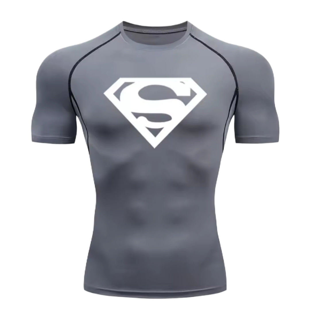 Superman Men’s Compression Rash Guard T-Shirt