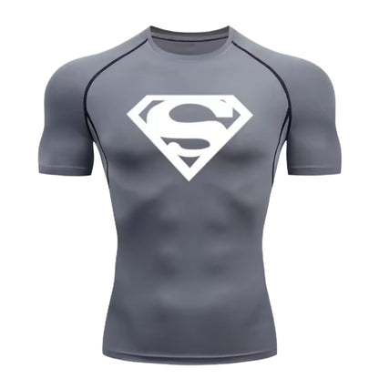 Superman Men’s Compression Rash Guard T-Shirt