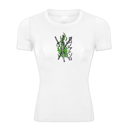 Pirate Hunter Zoro Women’s Compression Rash Guard T-Shirt