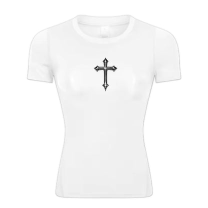 Cross Women’s Compression Rash Guard T-Shirt