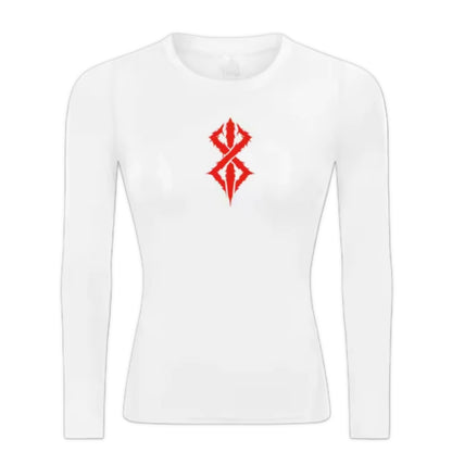 Berserk Brand of Sacrifice Women’s Compression Rash Guard Long Sleeve