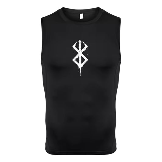 Berserk Brand of Sacrifice Men’s Compression Rash Guard Tank Top