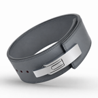 Grey Leather Lever Belt – Premium 10mm Genuine Leather Weightlifting Belt